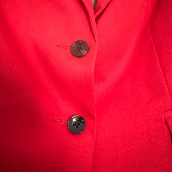 H&M Women's Double Button Red  Blazer Jacket - Picture 3 of 5